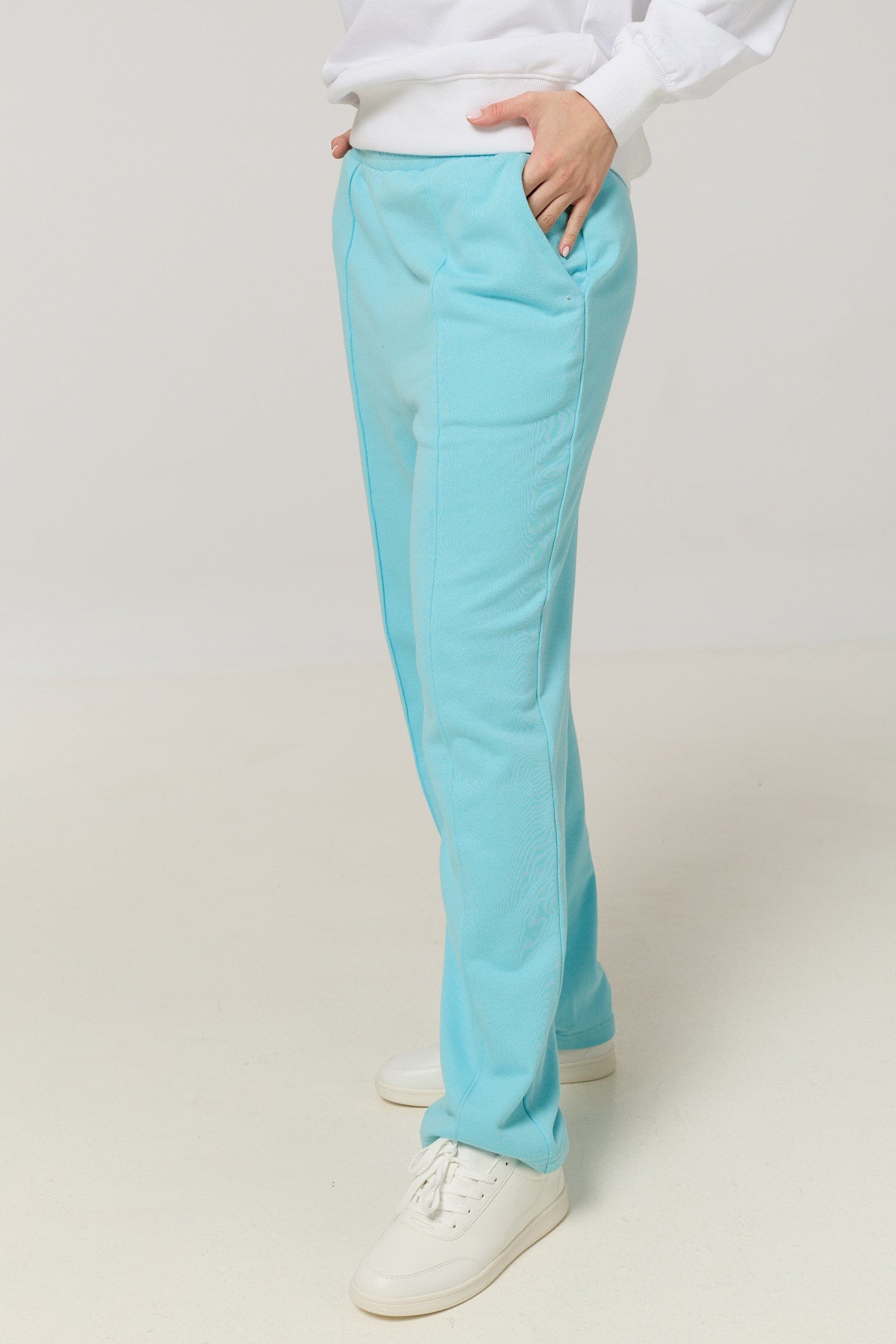 Cotton Terry Straight-Leg Sweatpants