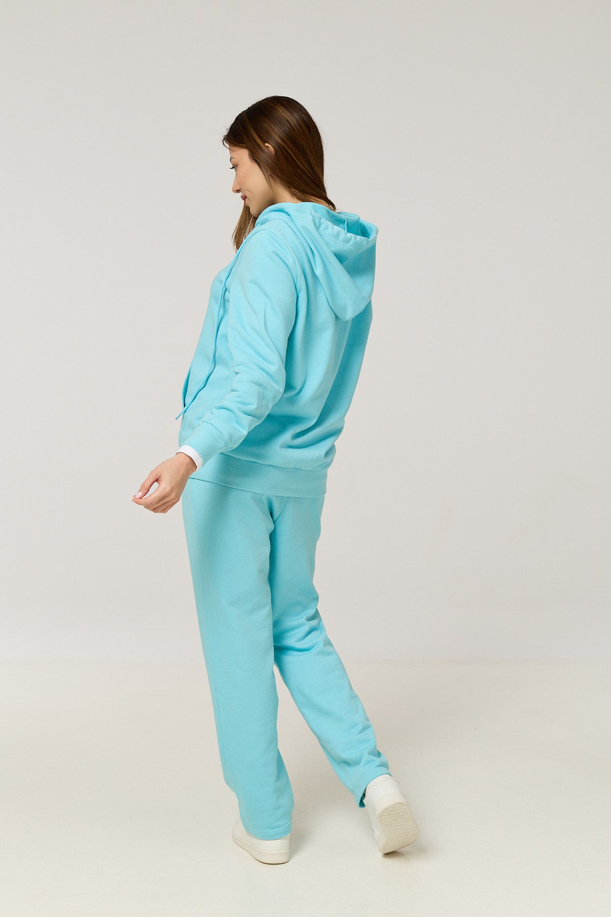 Pale Blue Zip up hoodie