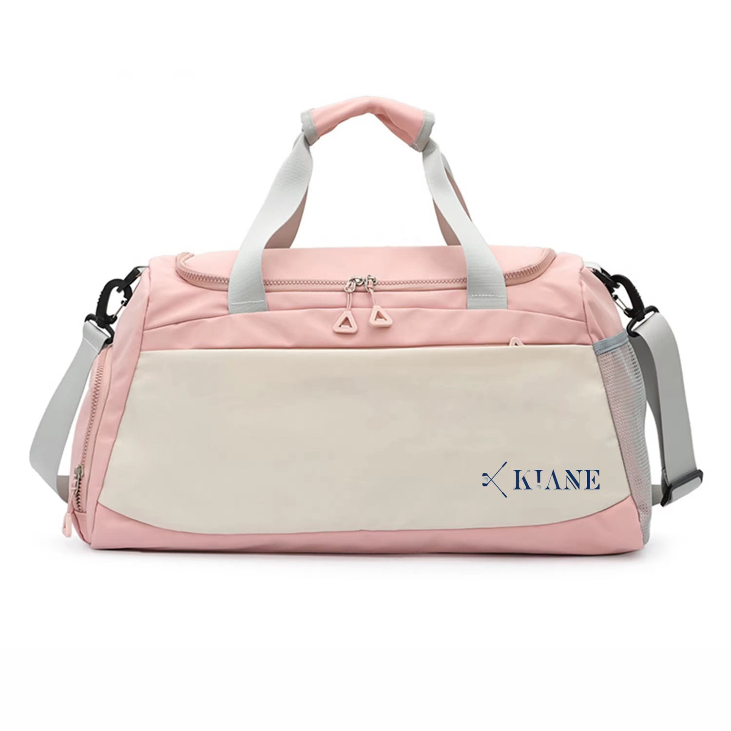 Blush Pink & Cream Weekender Bag